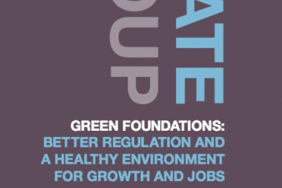 Green Foundations: Better regulation and a healthy environment for growth and jobs